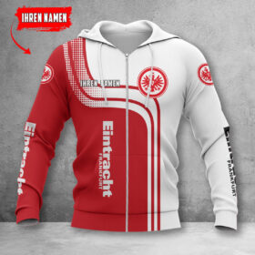 Eintracht Frankfurt Hoodie Zip Herren | SGE Kapuzenjacke mit Reißverschluss WINA60123