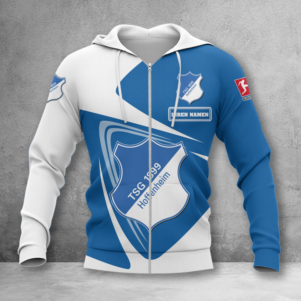 TSG Hoffenheim Hoodie Zip Herren | TSG Kapuzenjacke mit Reißverschluss WINA17716