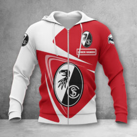 SC Freiburg II Hoodie Zip Herren | SCF II Kapuzenjacke mit Reißverschluss WINA17752