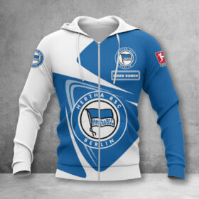 Hertha BSC Hoodie Zip Herren | Hertha Kapuzenjacke mit Reißverschluss WINA17712