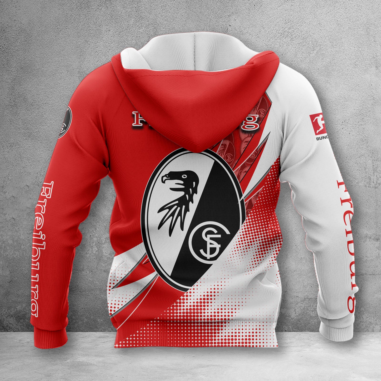 SC Freiburg Hoodie Herren | SCF Kapuzenpullover WINA23164 – Bild 2