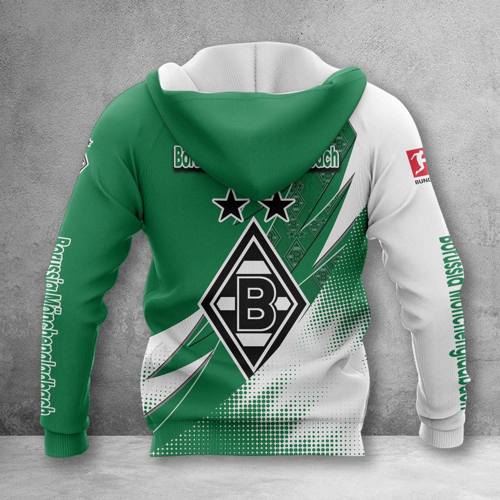 Borussia Mönchengladbach Hoodie Herren | BMG Kapuzenpullover WINA23158 – Bild 2