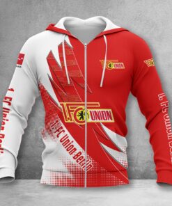 Union Berlin Hoodie Zip Herren | FCU Kapuzenjacke mit Reißverschluss WINA23166