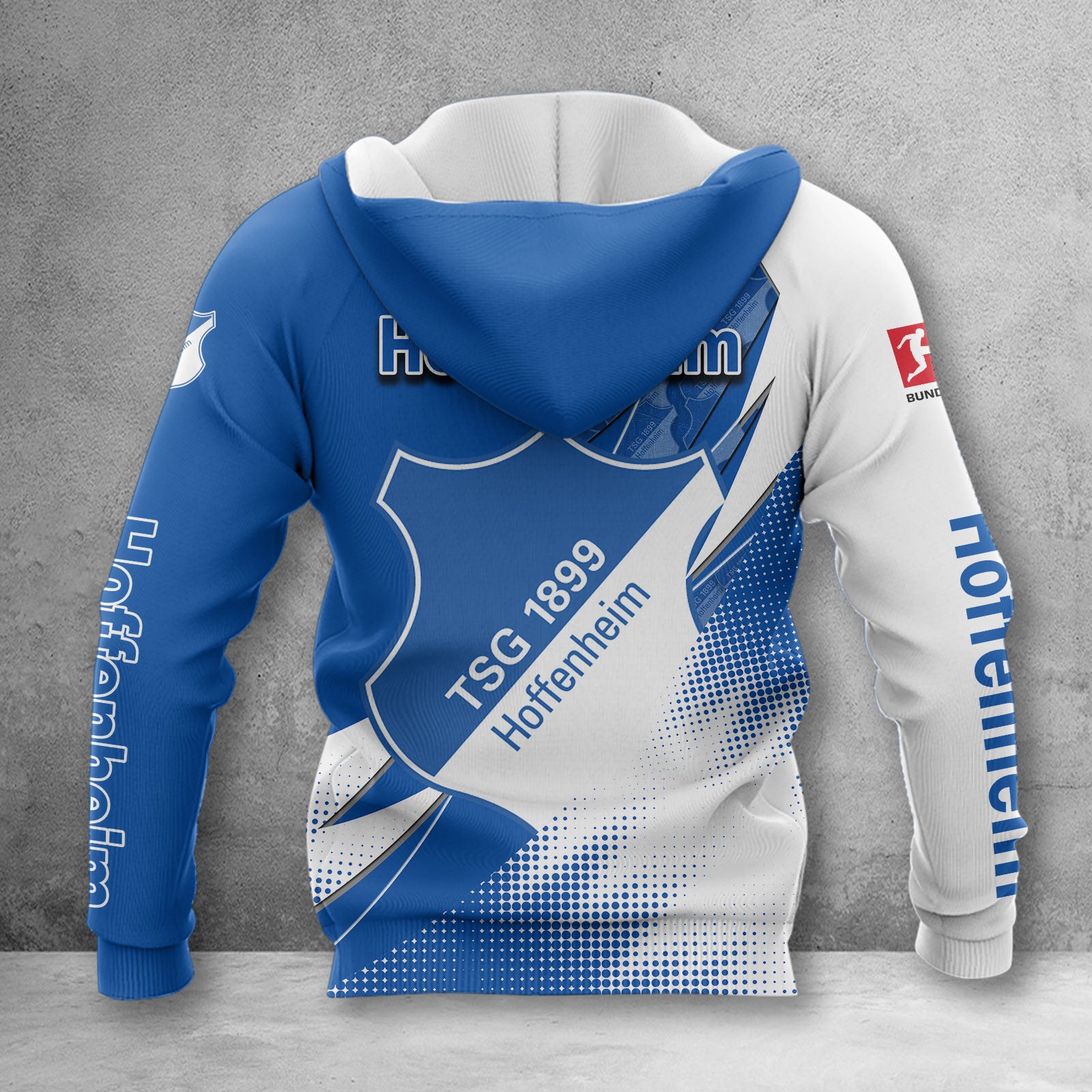 TSG Hoffenheim Hoodie Zip Herren | TSG Kapuzenjacke mit Reißverschluss WINA23165 – Bild 2
