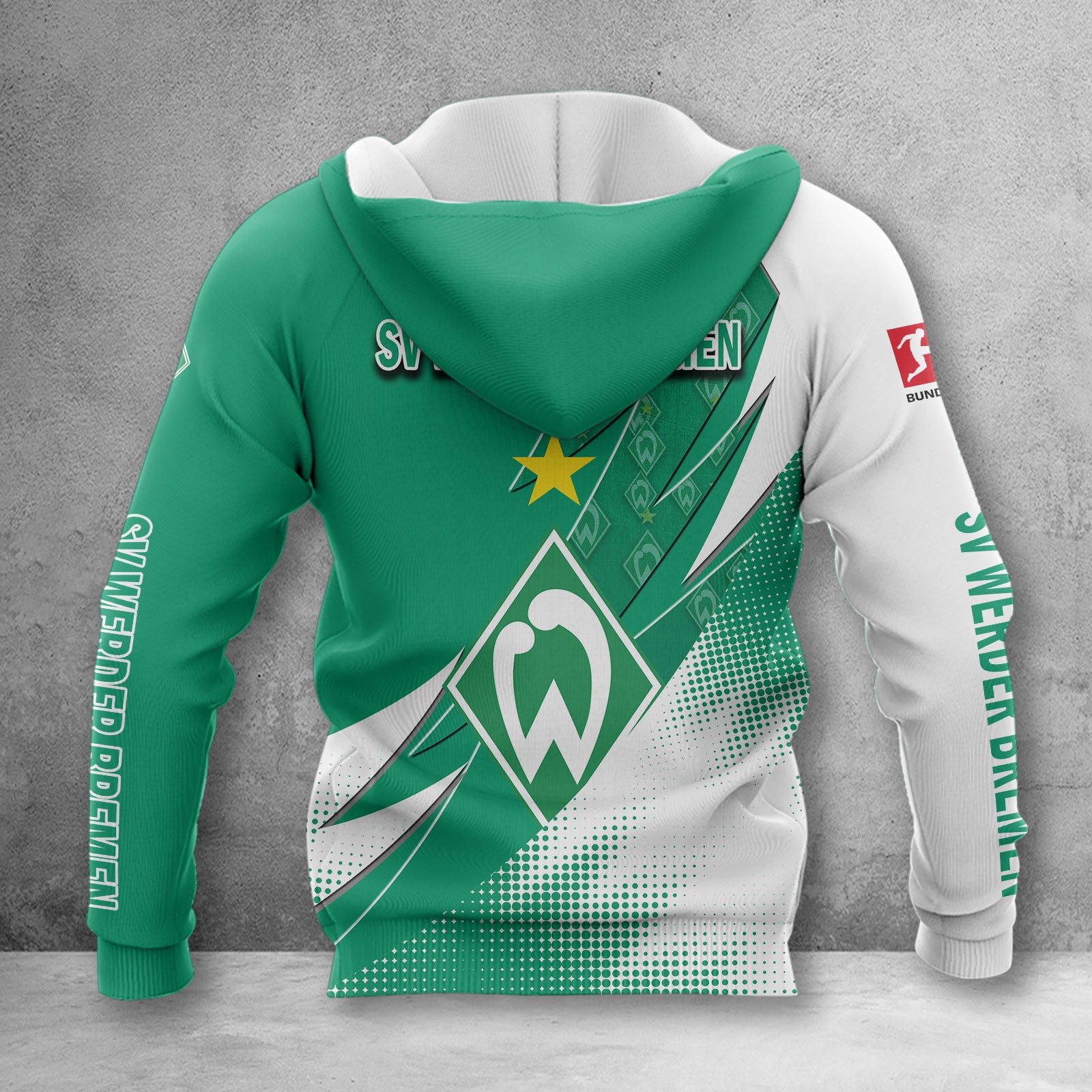 Werder Bremen Hoodie Herren | SVW Kapuzenpullover WINA23170 – Bild 2