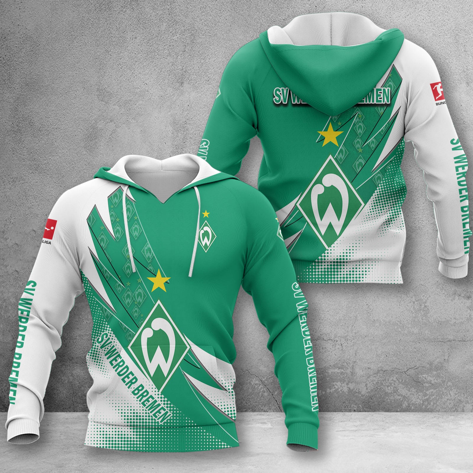 Werder Bremen Hoodie Herren | SVW Kapuzenpullover WINA23170
