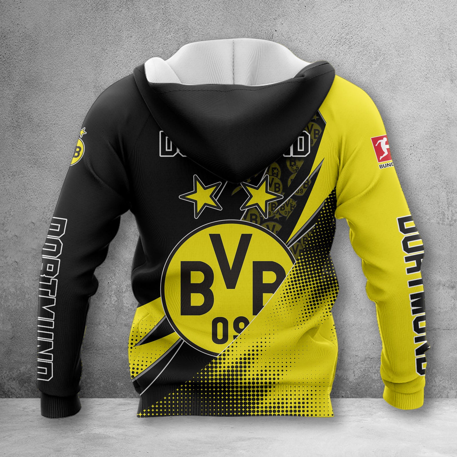 Borussia Dortmund Hoodie Herren | BVB Kapuzenpullover WINA23157 – Bild 2
