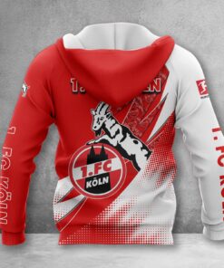 Alternative view of 1. FC Köln Hoodie Zip Herren | Effzeh Kapuzenjacke mit Reißverschluss WINA23154