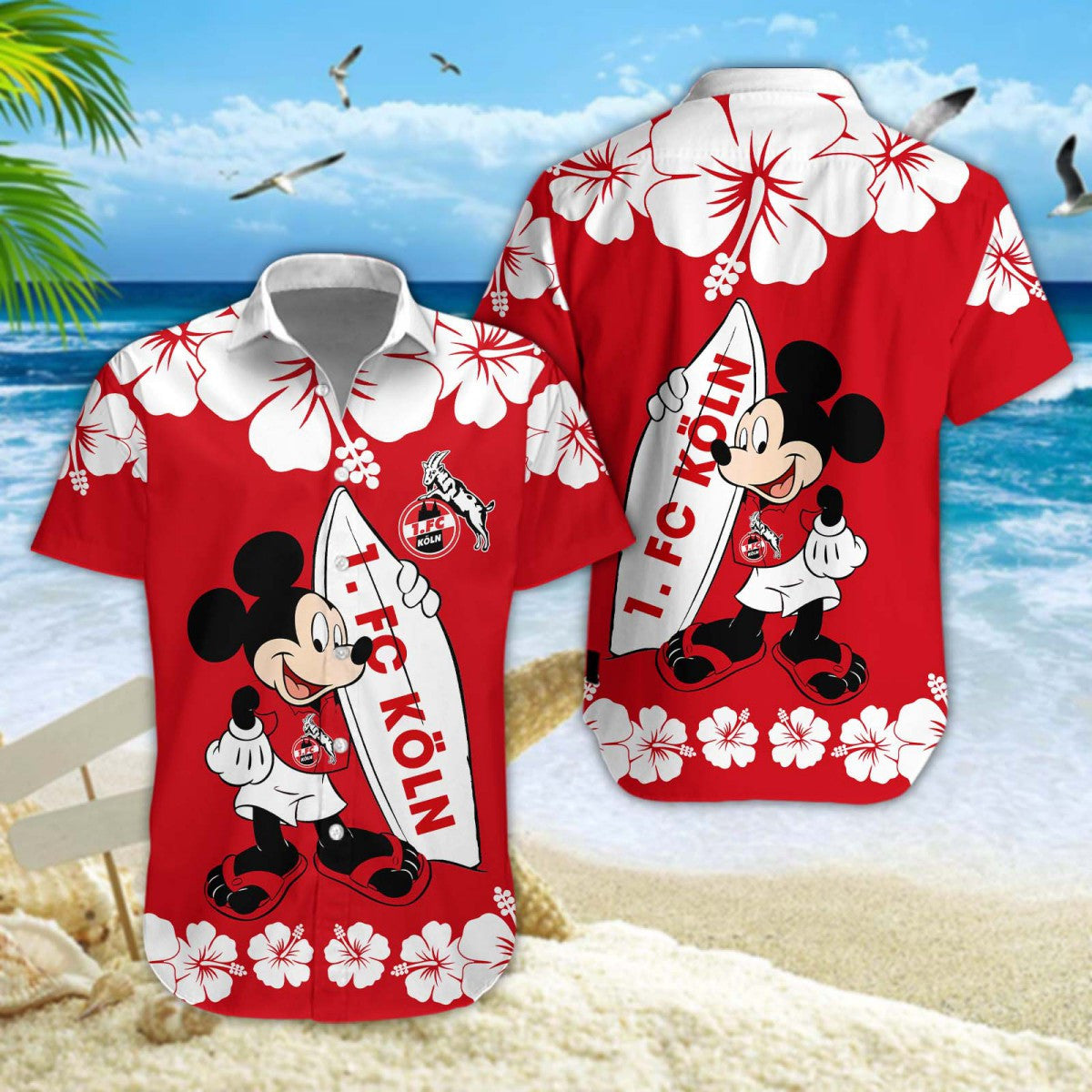 Hawaiihemd 1. FC Köln – Herren Sommerhemd Edition A