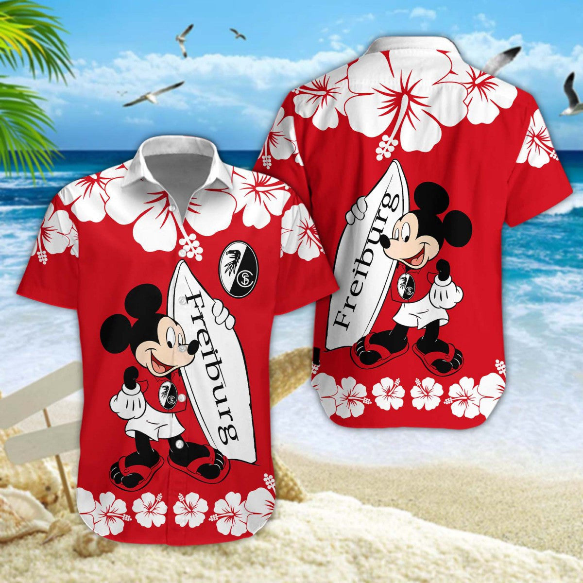 Hawaiihemd SC Freiburg – Herren Sommerhemd Edition A