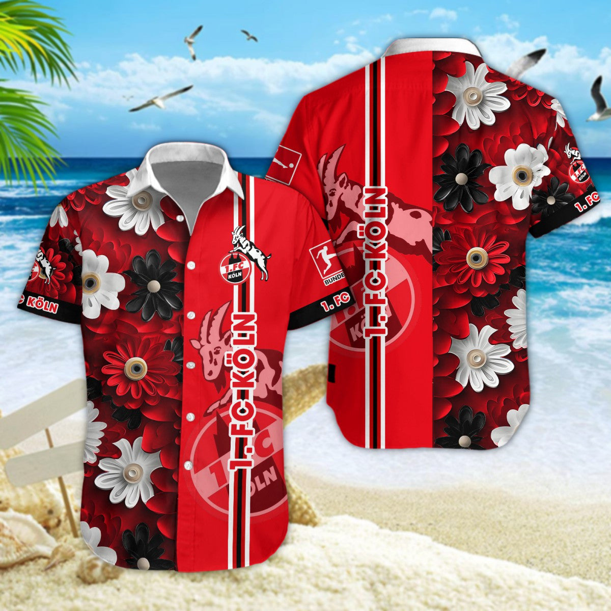 Hawaiihemd 1. FC Köln – Herren Sommerhemd Edition B