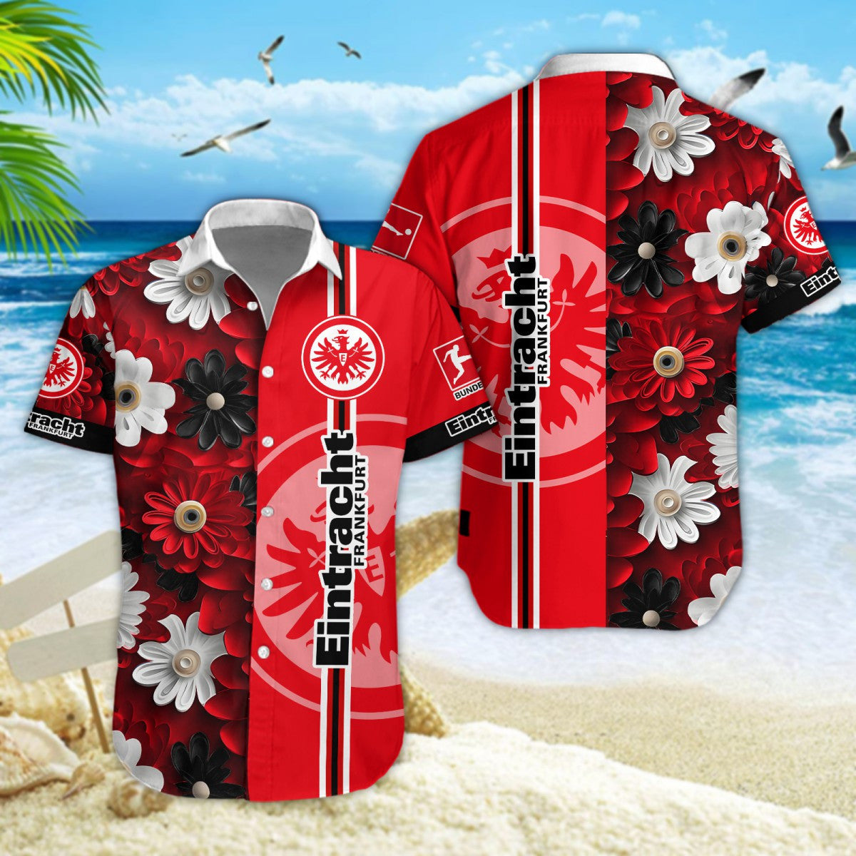 Hawaiihemd Eintracht Frankfurt – Herren Sommerhemd Edition B