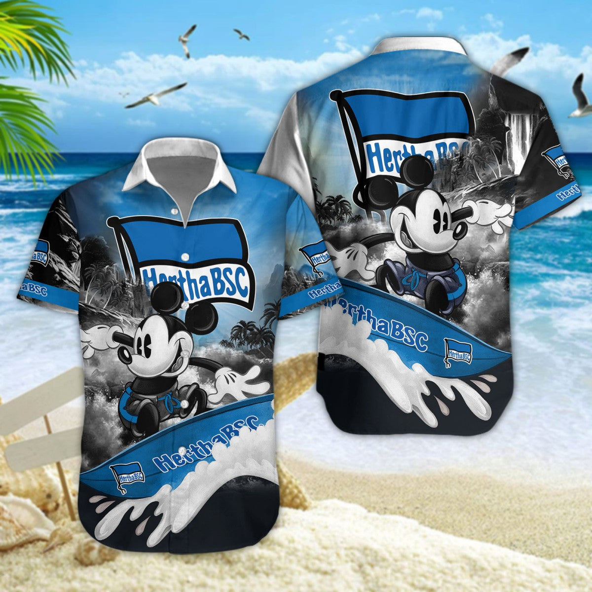 Hawaiihemd Hertha BSC – Herren Sommerhemd Classic
