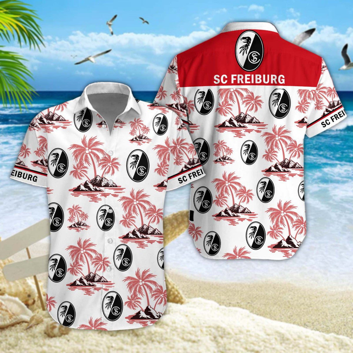 Hawaiihemd SC Freiburg II – Herren Sommerhemd Special