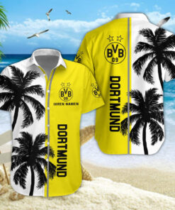 Hawaiihemd Borussia Dortmund – Herren Sommerhemd Modern