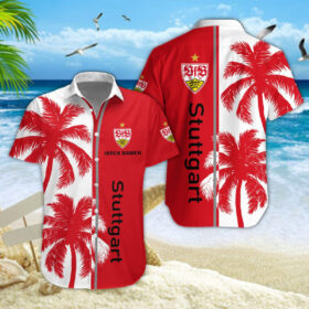 Hawaiihemd VfB Stuttgart – Herren Sommerhemd Modern