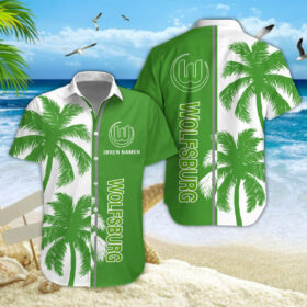 Hawaiihemd VfL Wolfsburg – Herren Sommerhemd Modern