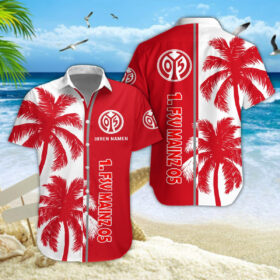 Hawaiihemd 1. FSV Mainz 05 – Herren Sommerhemd Modern