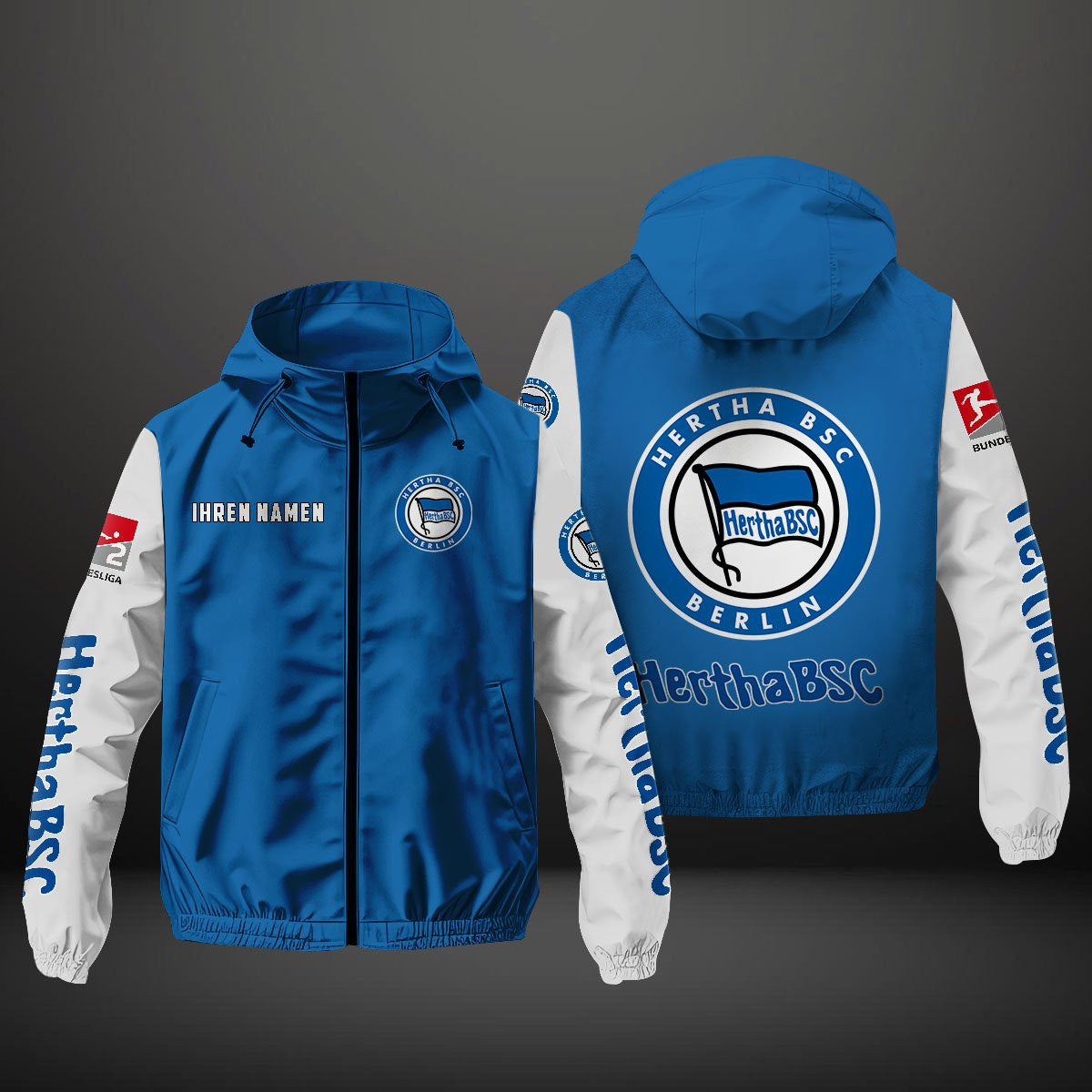 Hertha BSC Windbreaker | Hertha Windjacke mit Kapuze