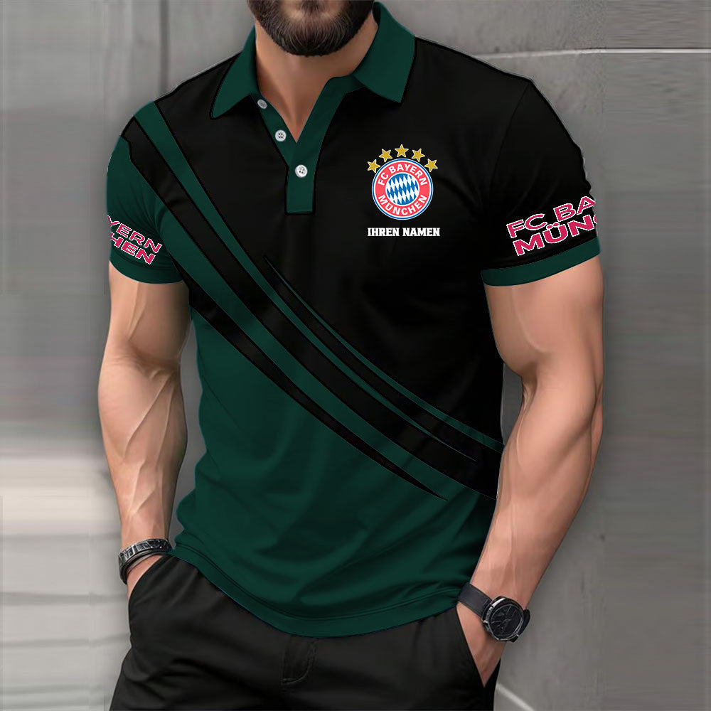 FC Bayern München Poloshirt | FCB Polohemd Premium – Bild 3