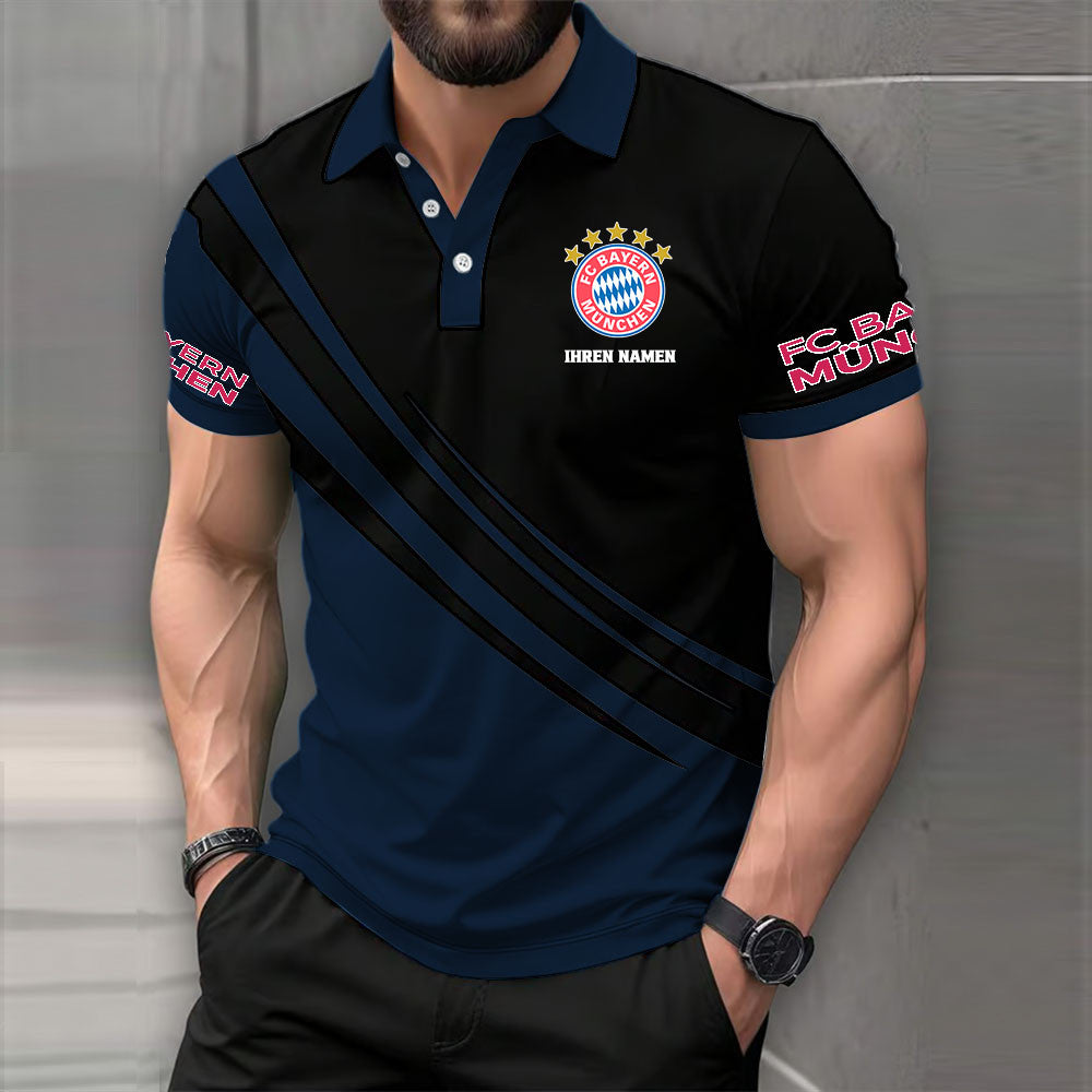 FC Bayern München Poloshirt | FCB Polohemd Premium – Bild 8