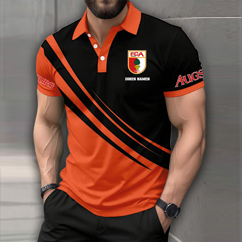 FC Augsburg Poloshirt | FCA Polohemd Modern – Bild 7