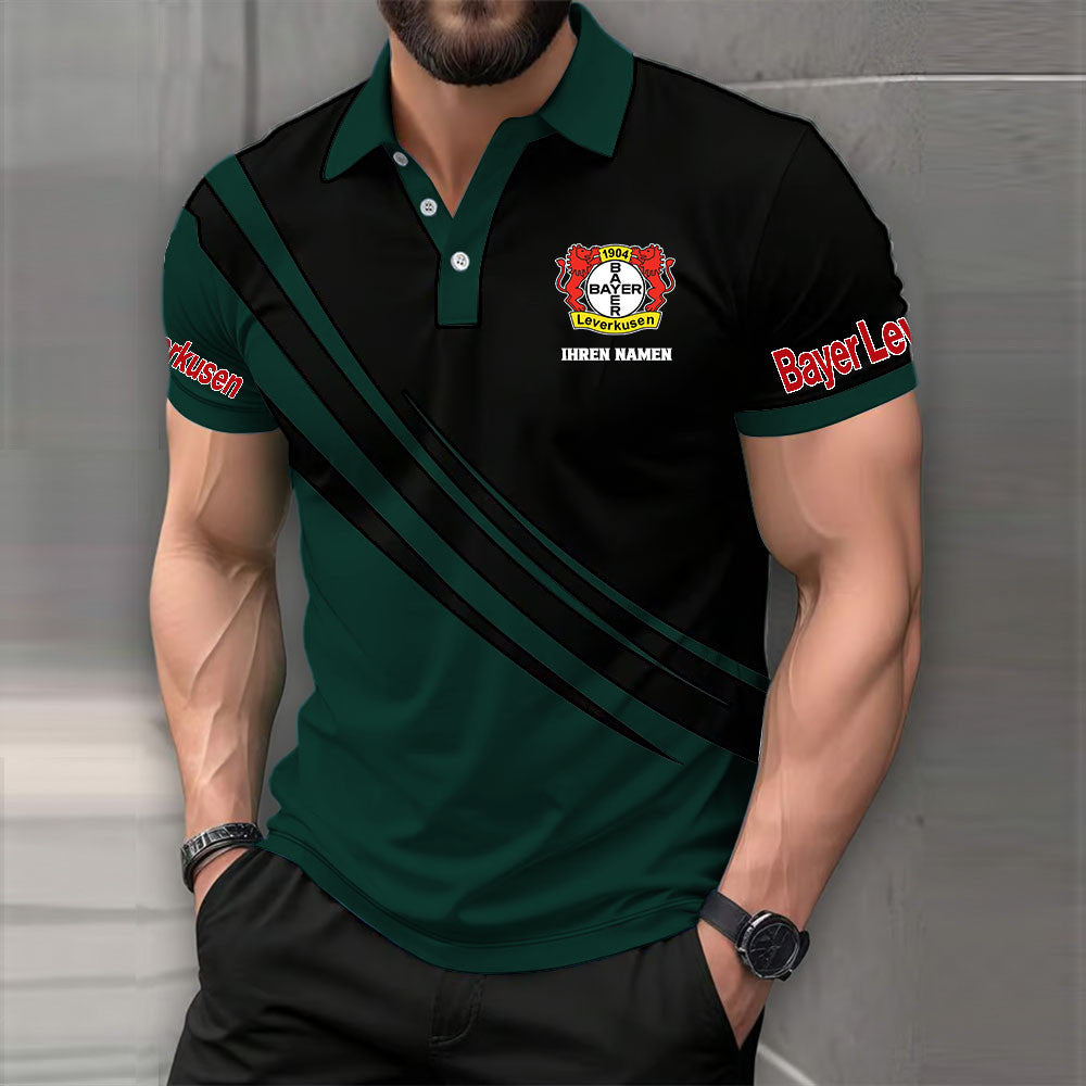 Bayer 04 Leverkusen Poloshirt | B04 Polohemd Modern – Bild 3