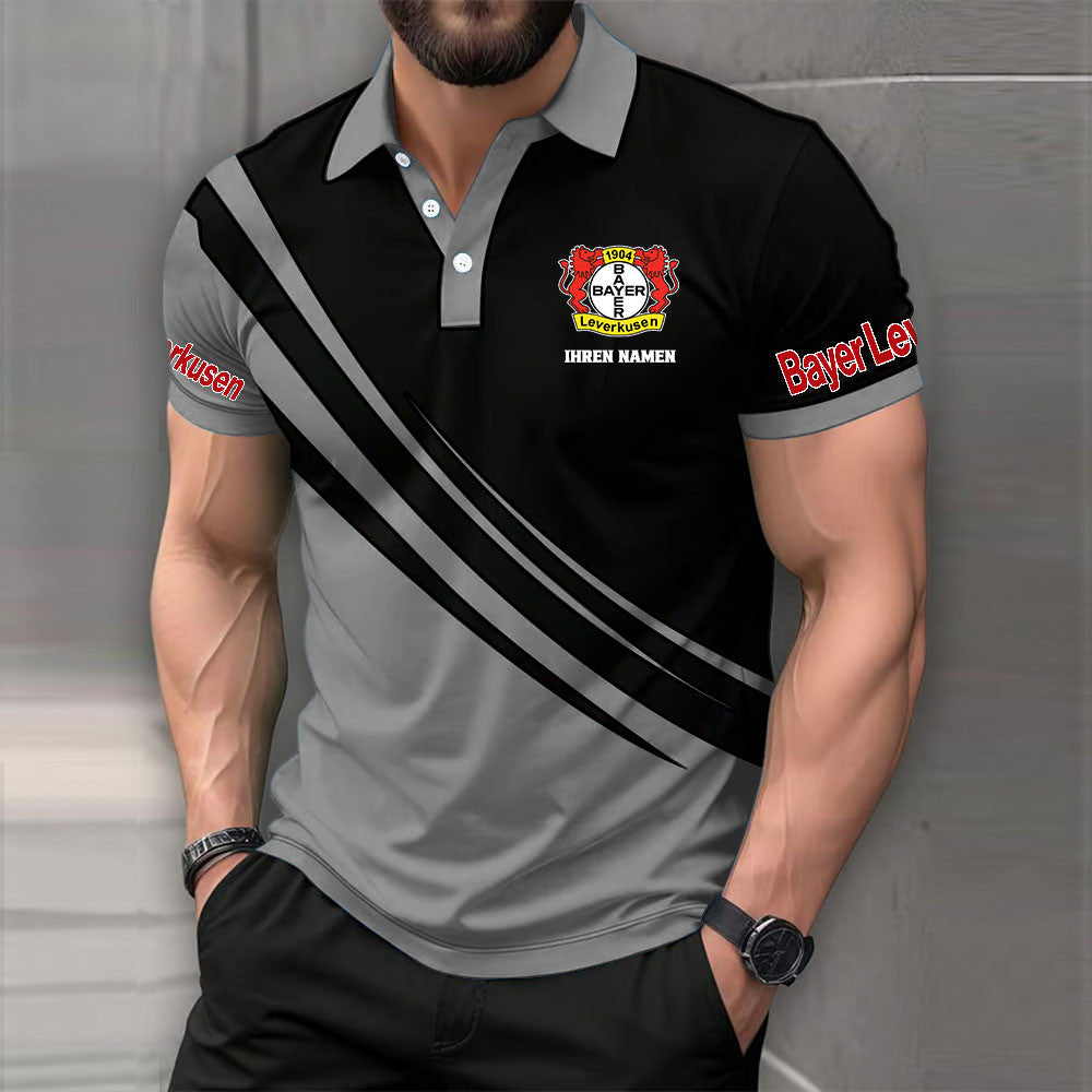 Bayer 04 Leverkusen Poloshirt | B04 Polohemd Modern – Bild 4