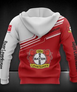 Alternative view of Bayer 04 Leverkusen Hoodie Zip Herren | B04 Kapuzenjacke mit Reißverschluss DDQQA80214