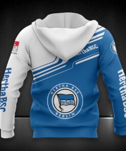 Alternative view of Hertha BSC Hoodie Zip Herren | Hertha Kapuzenjacke mit Reißverschluss DDQQA80220