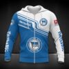 Hertha BSC Hoodie Zip Herren | Hertha Kapuzenjacke mit Reißverschluss DDQQA80220