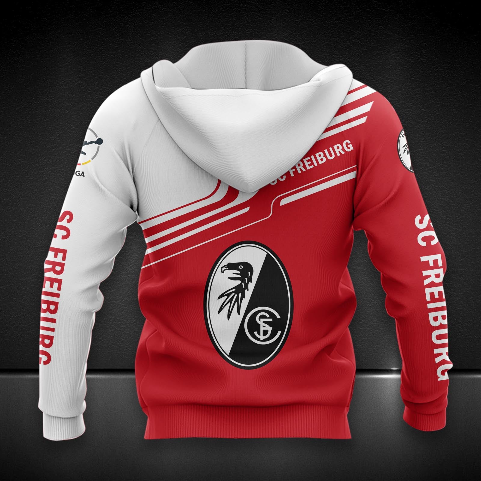 SC Freiburg II Hoodie Zip Herren | SCF II Kapuzenjacke mit Reißverschluss DDQQA80260 – Bild 2