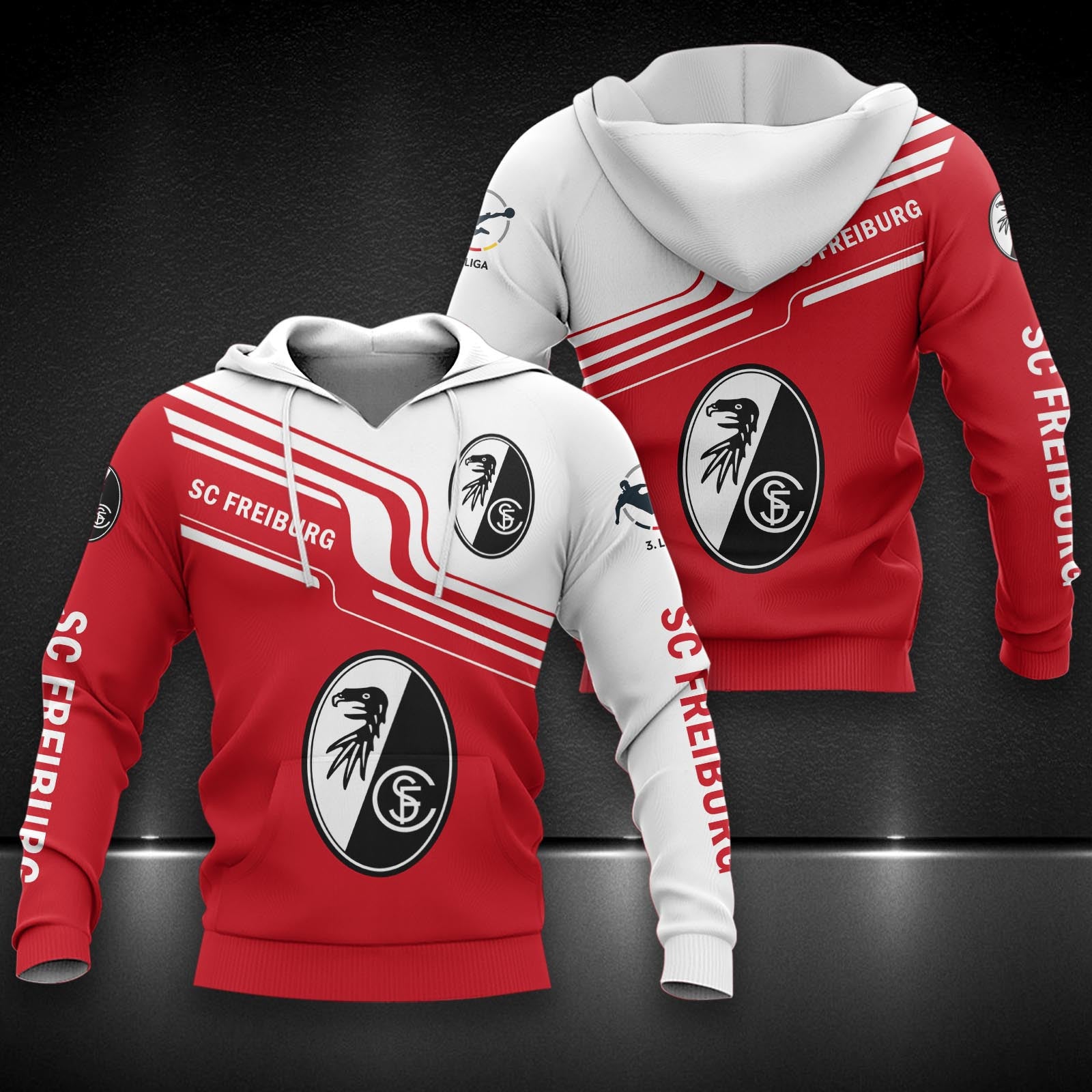 SC Freiburg II Hoodie Herren | SCF II Kapuzenpullover DDQQA80260