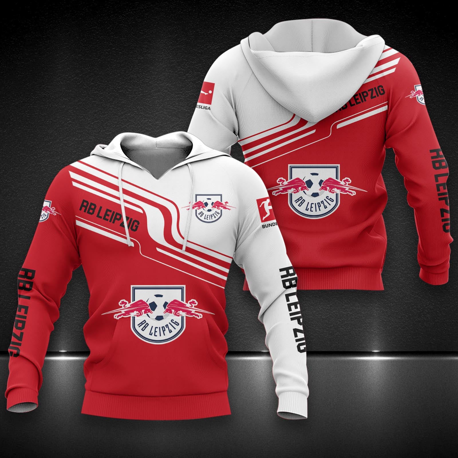 RB Leipzig Hoodie Herren | RBL Kapuzenpullover DDQQA80221