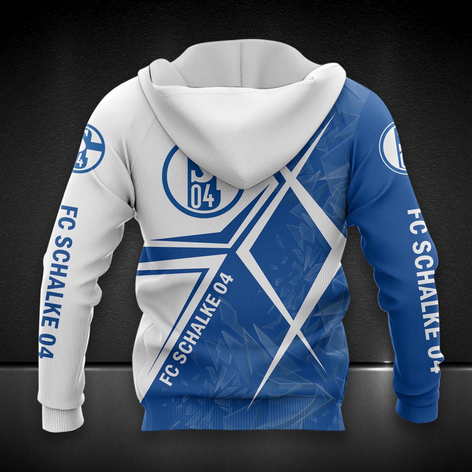 Schalke 04 Hoodie Herren | S04 Kapuzenpullover DDQQA90223 – Bild 2