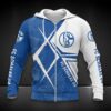 Schalke 04 Hoodie Zip Herren | S04 Kapuzenjacke mit Reißverschluss DDQQA90223