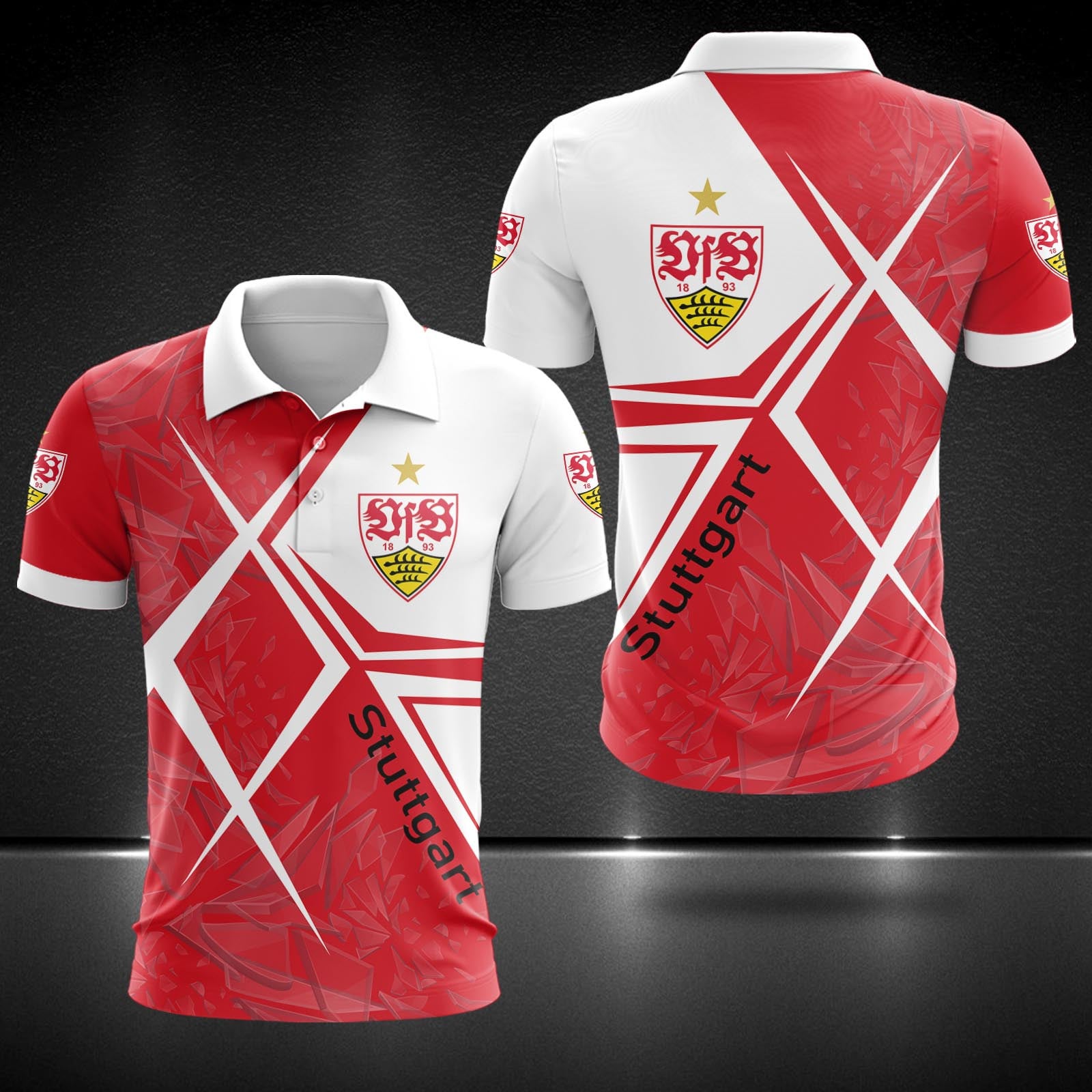 VfB Stuttgart Poloshirt | VfB Polohemd DDQQA90226