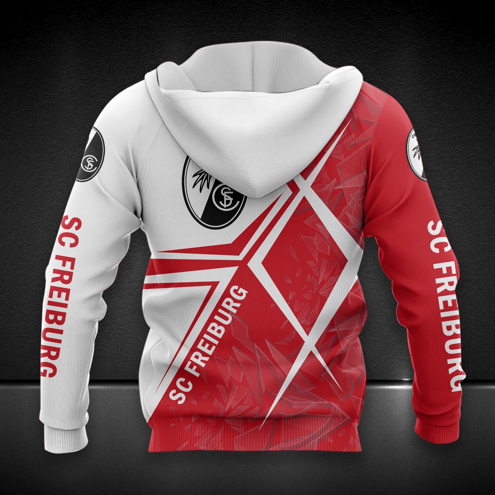 SC Freiburg II Hoodie Zip Herren | SCF II Kapuzenjacke mit Reißverschluss DDQQA90260 – Bild 2