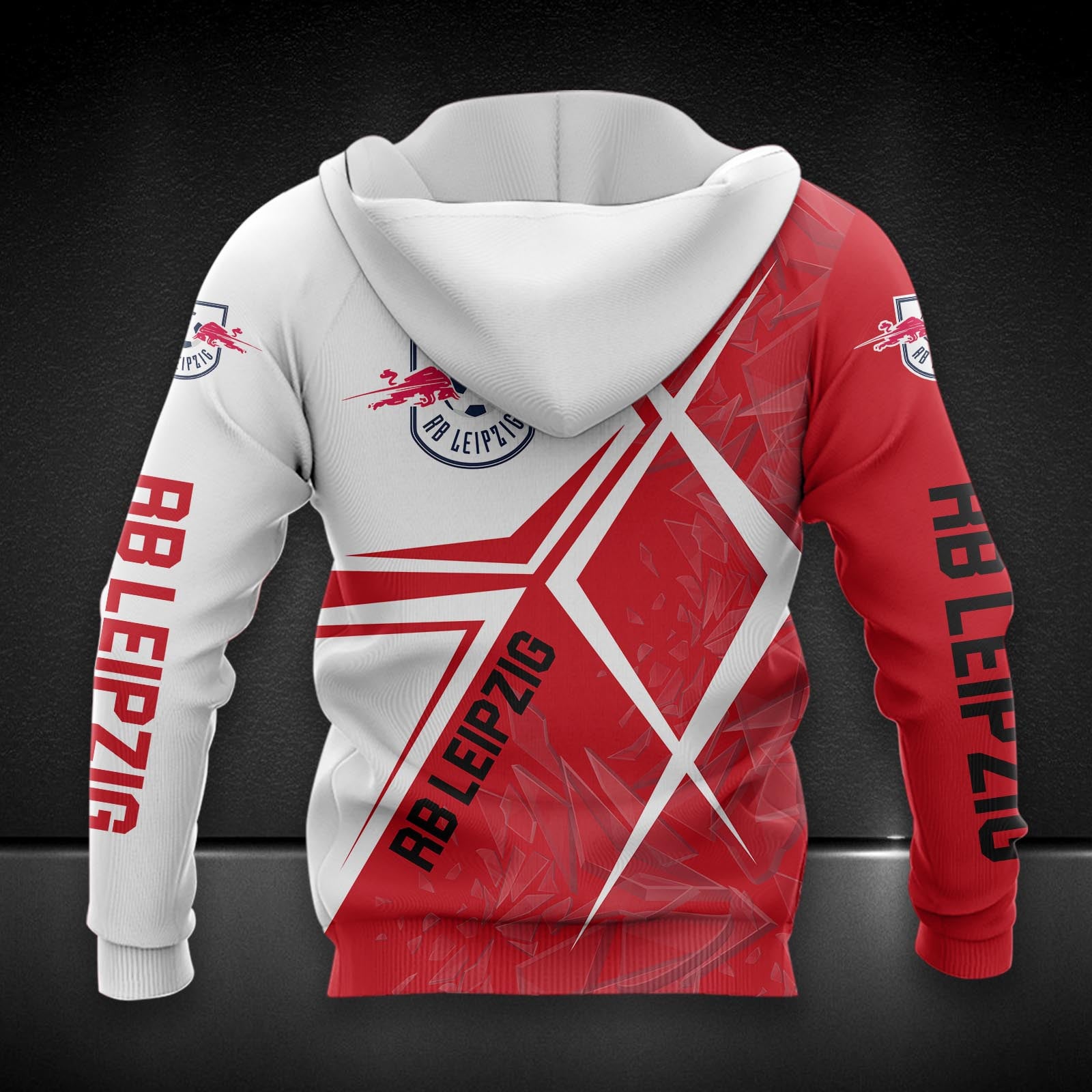 RB Leipzig Hoodie Zip Herren | RBL Kapuzenjacke mit Reißverschluss DDQQA90221 – Bild 2