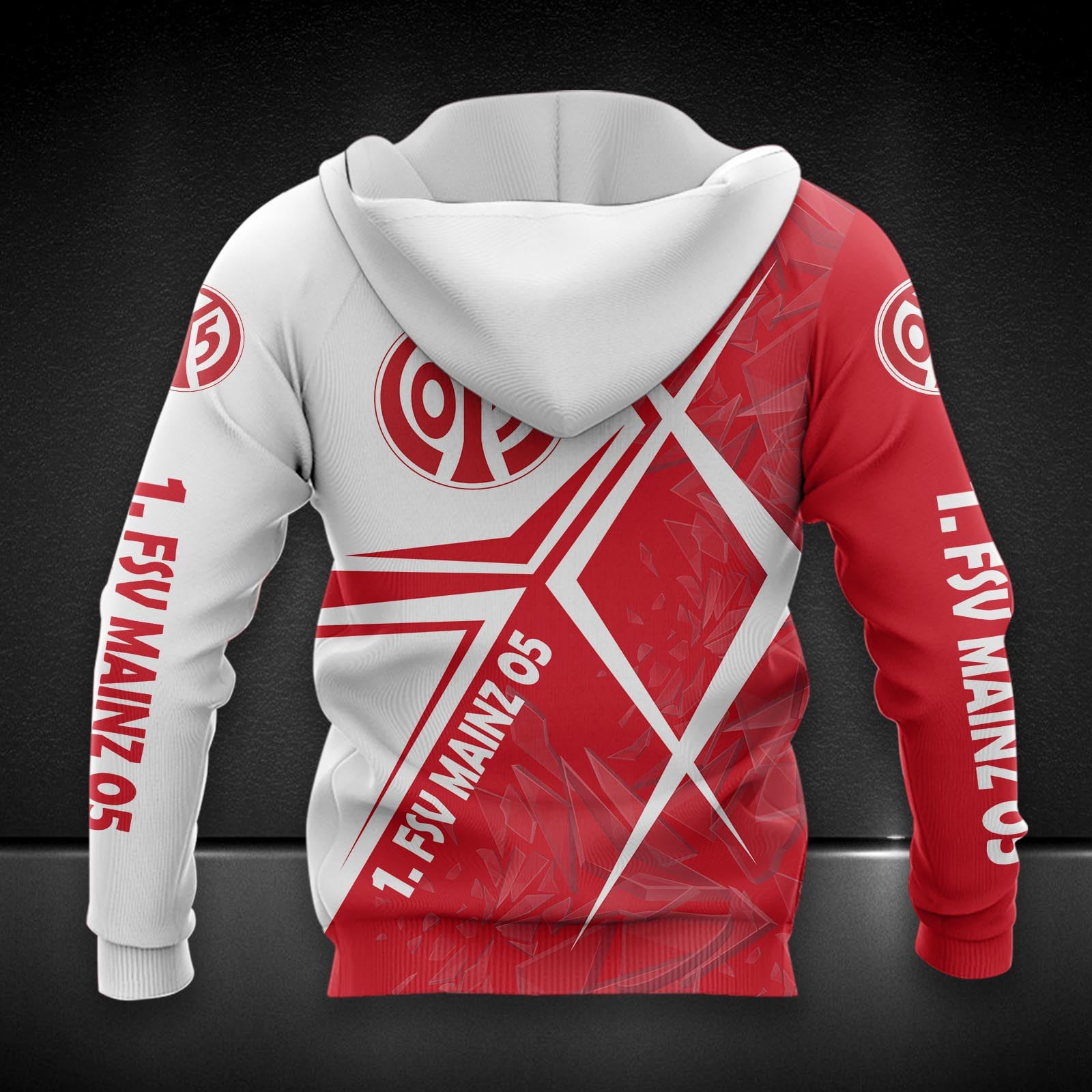 1. FSV Mainz 05 Hoodie Herren | Mainz 05 Kapuzenpullover DDQQA90213 – Bild 2