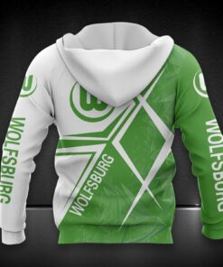 Alternative view of VfL Wolfsburg Hoodie Zip Herren | WOB Kapuzenjacke mit Reißverschluss DDQQA90228