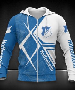 TSG Hoffenheim Hoodie Zip Herren | TSG Kapuzenjacke mit Reißverschluss DDQQA90224