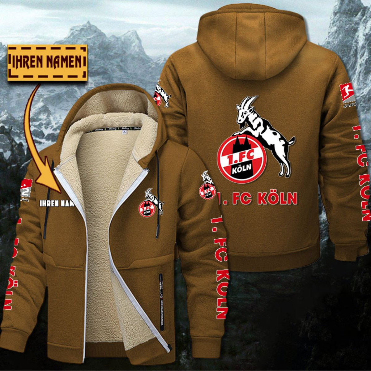 1. FC Köln Gefütterte Kapuzenjacke – Bild 3