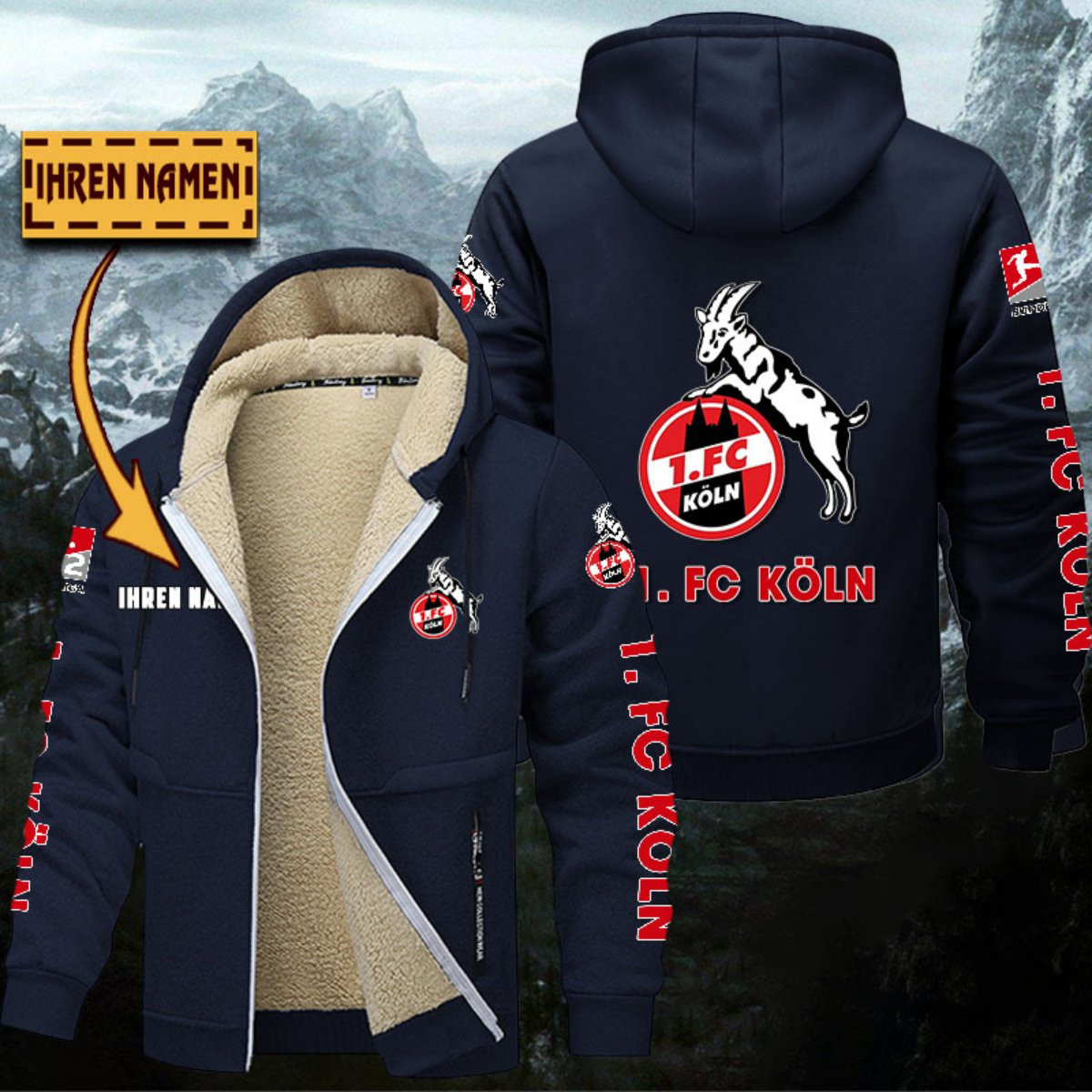 1. FC Köln Gefütterte Kapuzenjacke – Bild 6