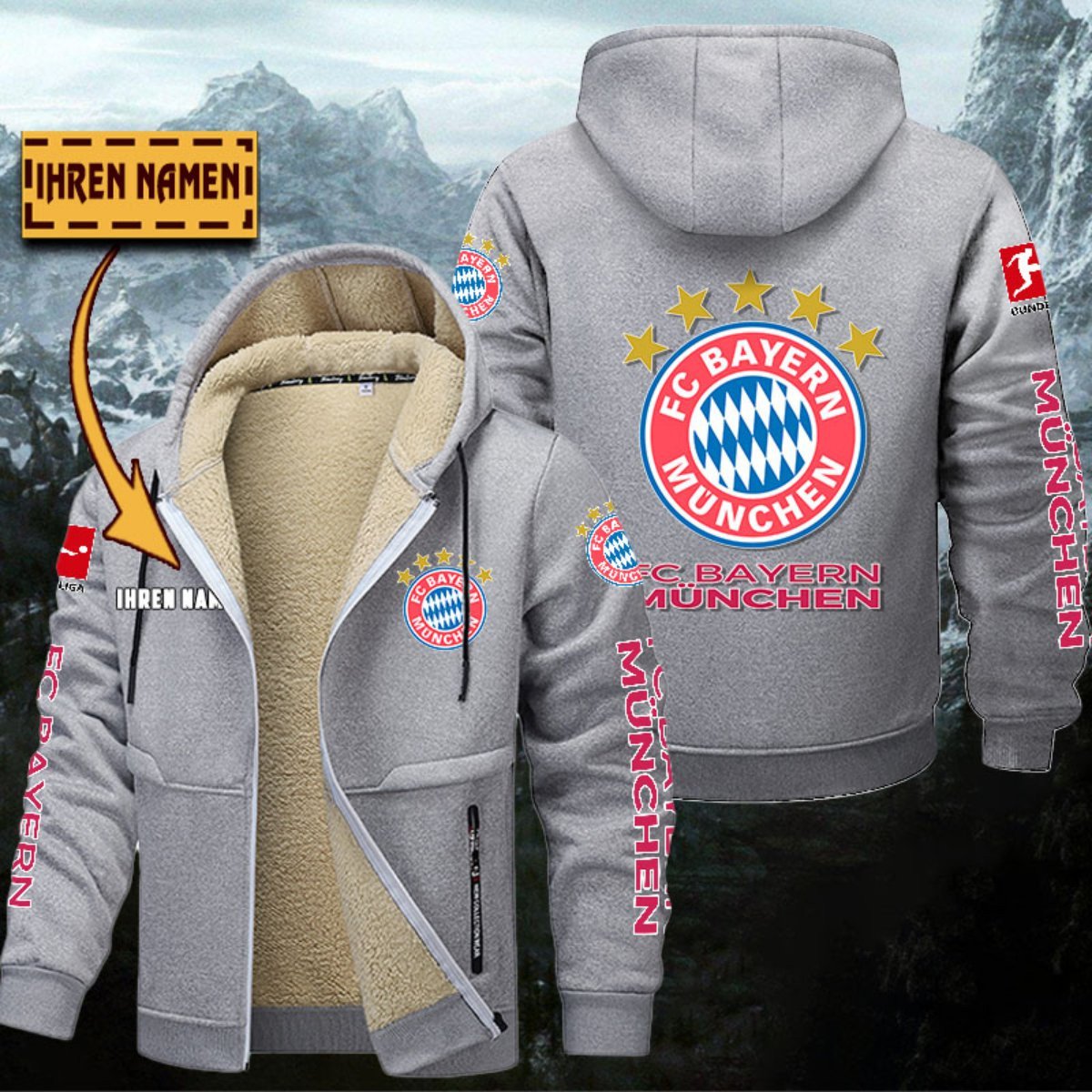 Bayern München Gefütterte Kapuzenjacke – Bild 5