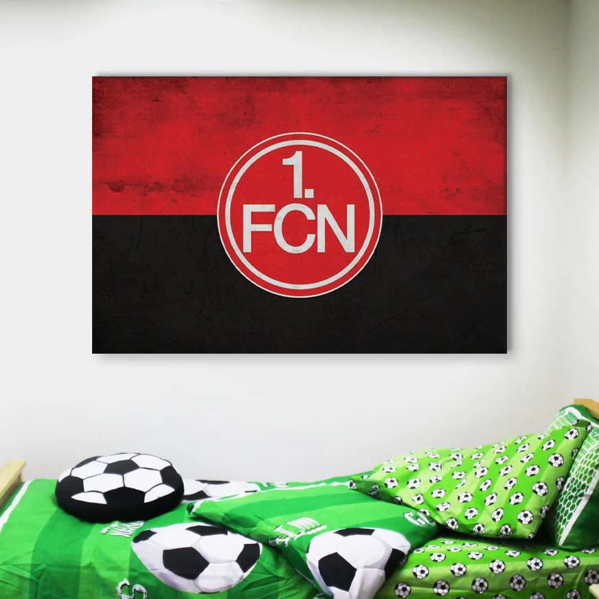 1. FC Nürnberg Schwarz-Rot FCN Leinwandbilder – Bild 4