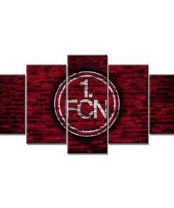 1. FC Nürnberg Dunkelrote Ziegelwand FCN Leinwandbilder
