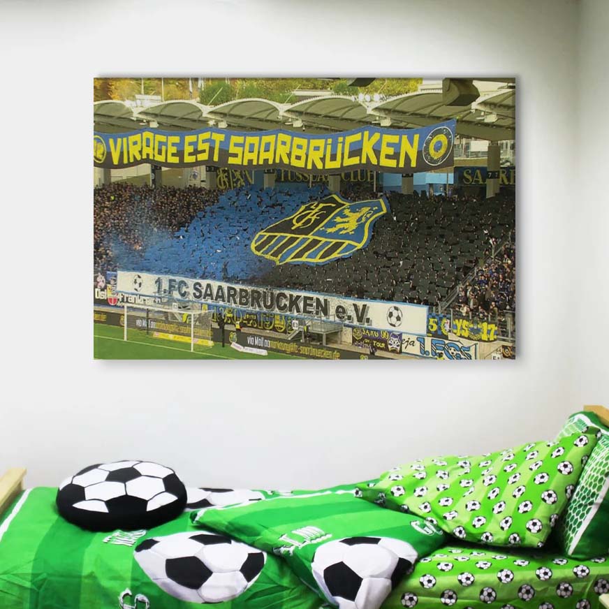 1. FC Saarbrücken Spielfeld Ludwigspark Stadion 4 Leinwandbilder – Bild 4