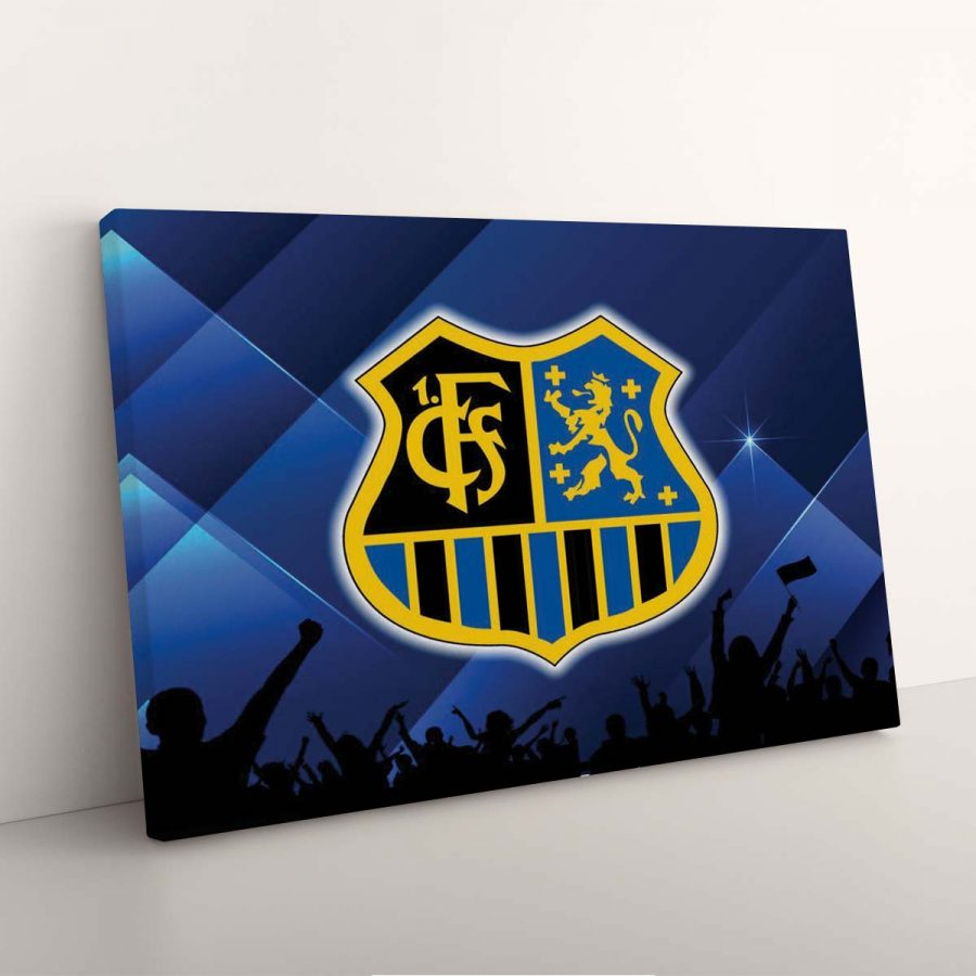 1. FC Saarbrücken Spielfeld Glücklicher Fan Leinwandbilder – Bild 7