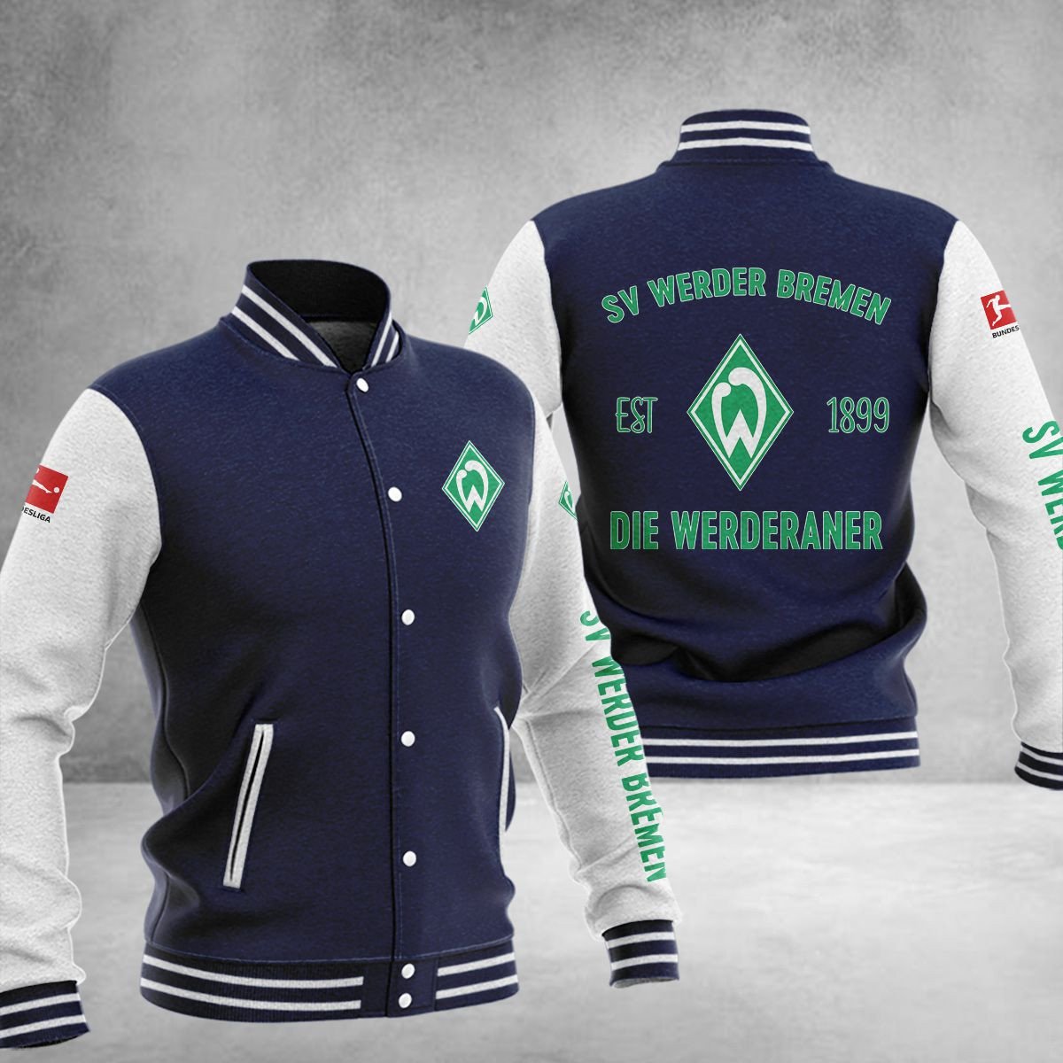 Werder Bremen College Jacke 01 – Bild 3